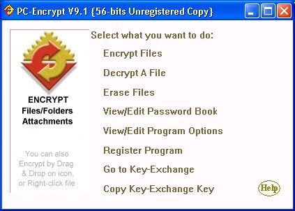 PC-ENCRYPT Screenshot